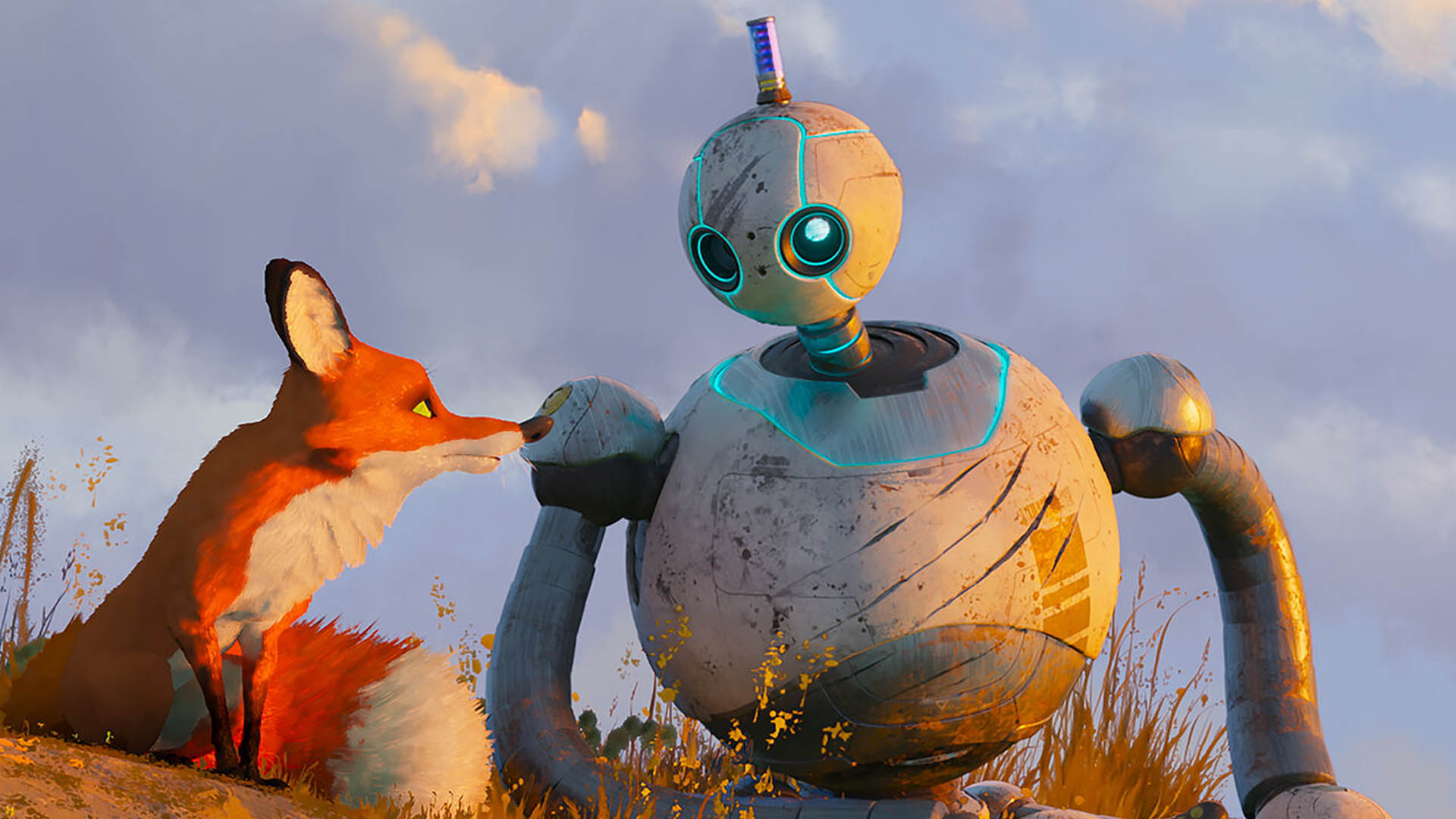 The Wild Robot screen grab.