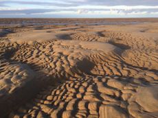 Sand patterns on the Goodwin Sands