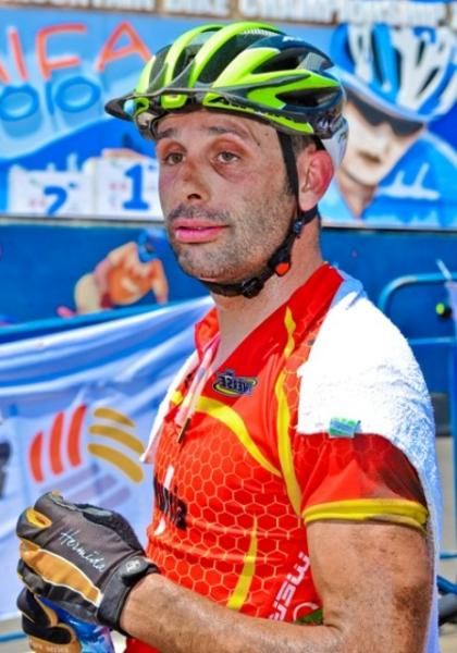 Jose Antonio Hermida (Multivan Merida) after the finish.