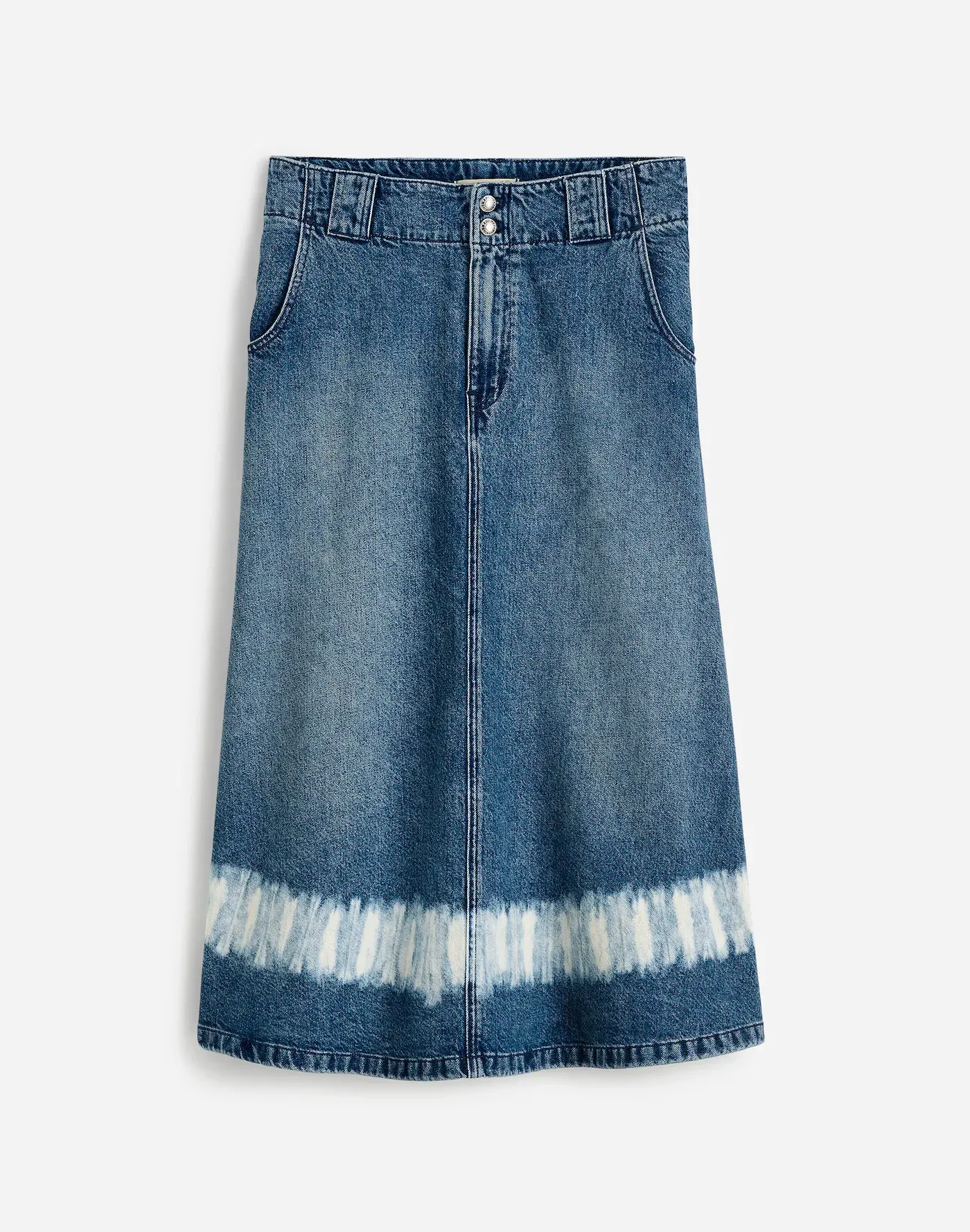 A long denim skirt