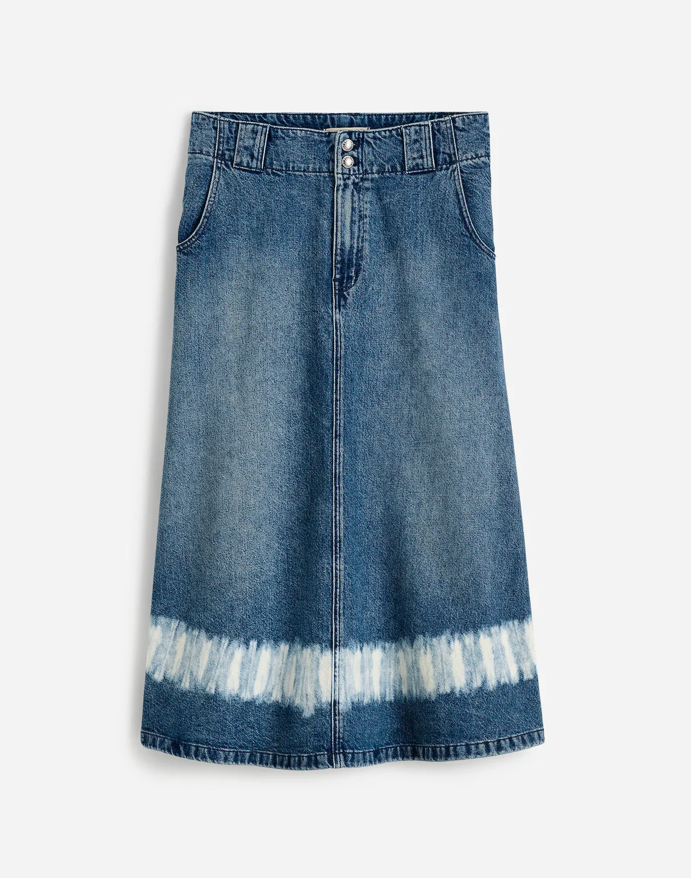 A long denim skirt