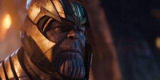 Thanos wearing helmet