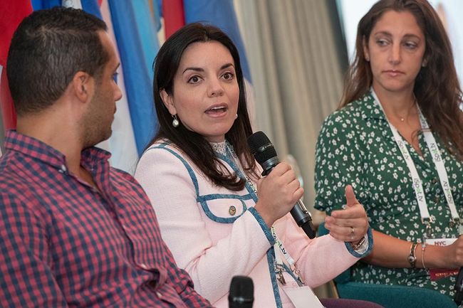 Michael Roca of Omnicom Media Group, Isabel Rafferty of Canela Media and Katina Pappas Wachter of Roku on the advertising-focused panel &ldquo;Embracing Hispanic Consumers in The Evolving Media Environment.&rdquo;
