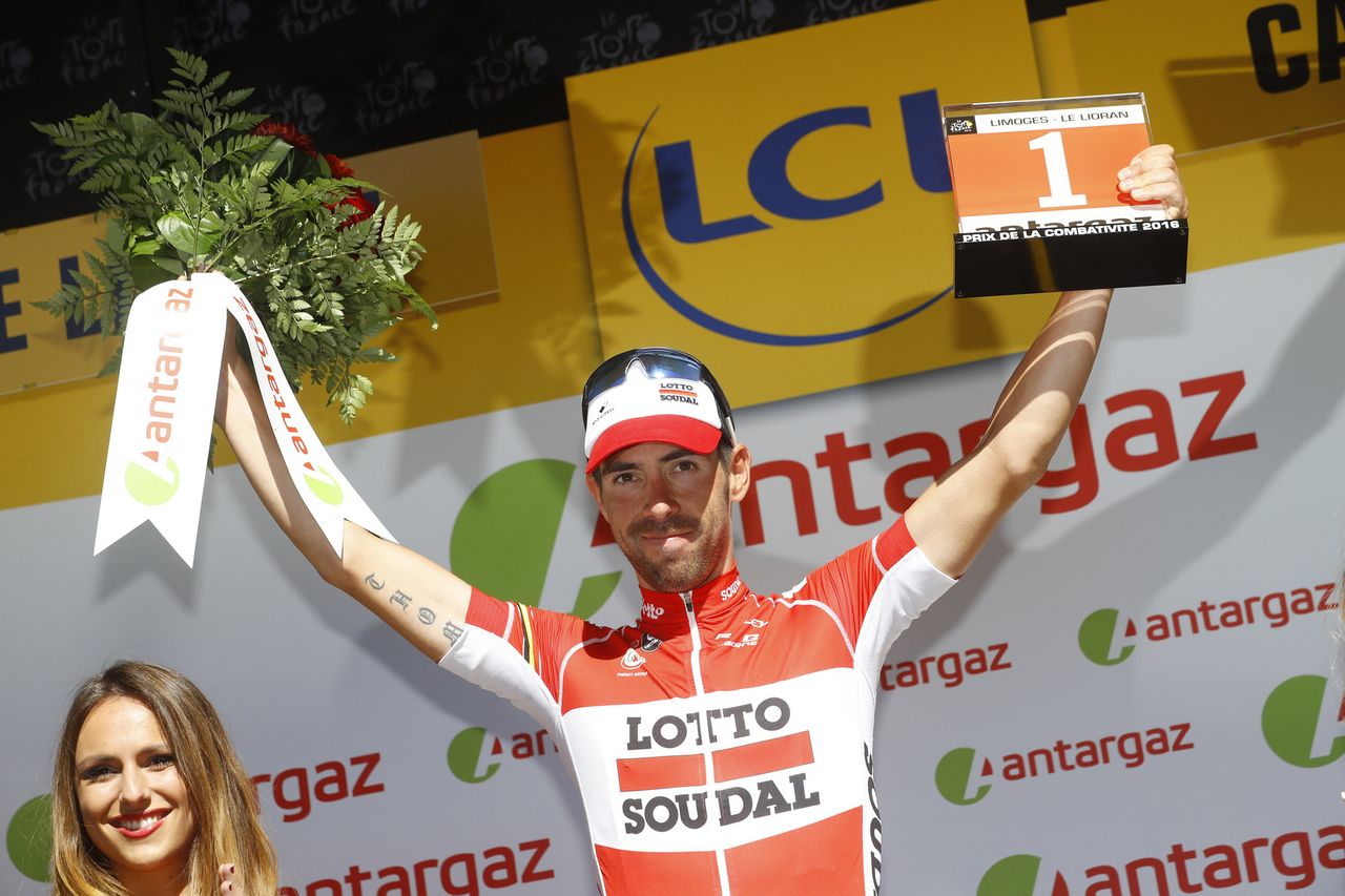 Thomas De Gendt (Lotto Soudal) won the combativity prize