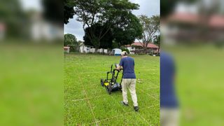 Data from a survey of the site by ground-penetrating radar is being analysed and archaeological trenches could be dug if it reveals underground features that should be investigated further.