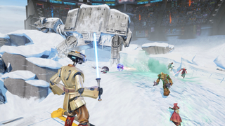 Star Wars: Hunters gameplay snow