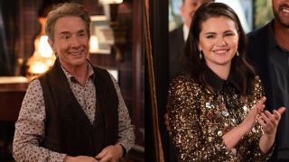 From left to right: Press images of Martin Short and Selena Gomez in Only Murders in the Building.