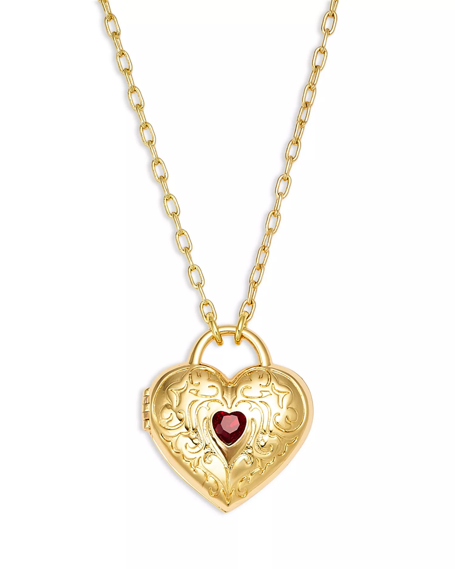 Heart Locket Pendant Necklace, 21-23" - Exclusive