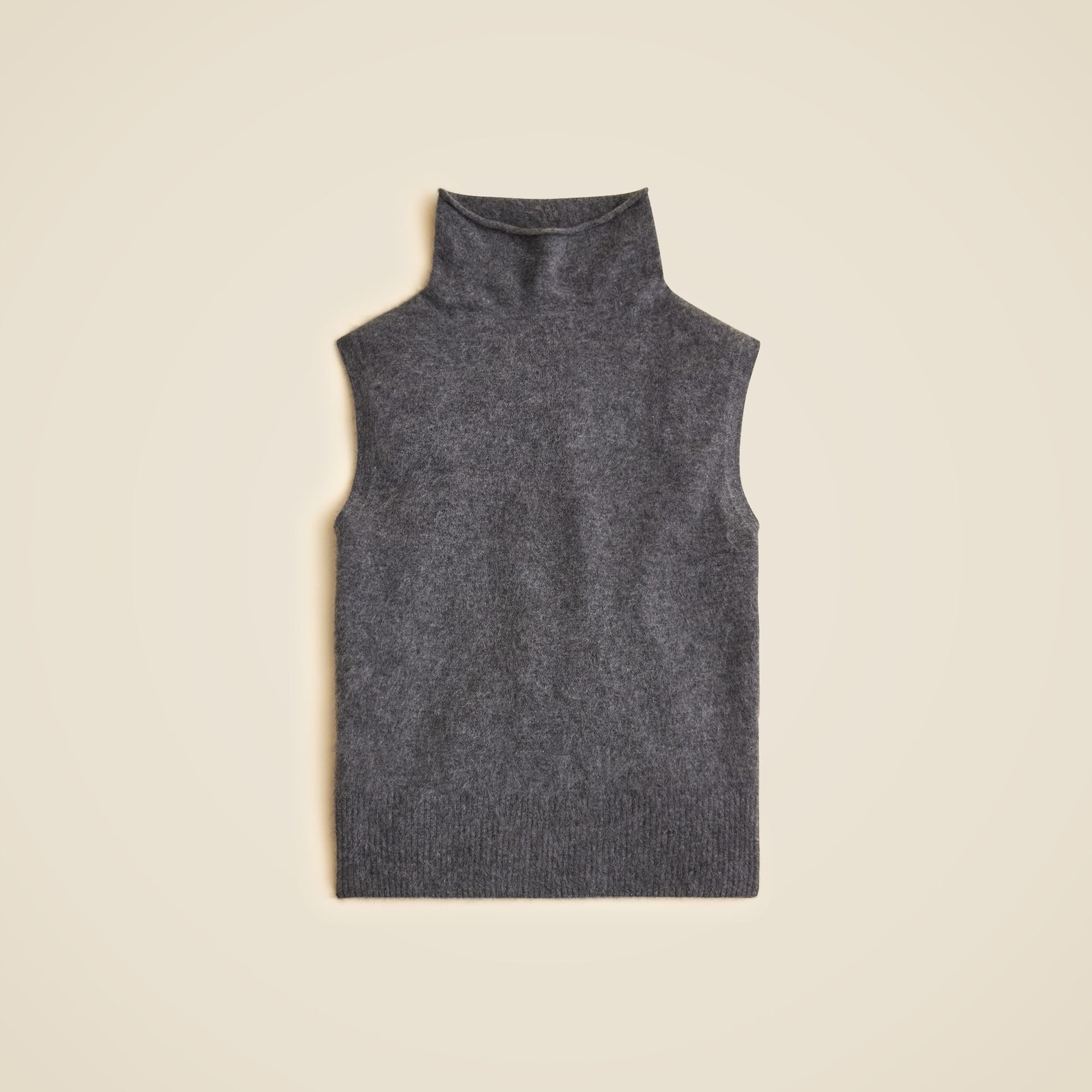 Brushed Cashmere Turtleneck Sweater Shell