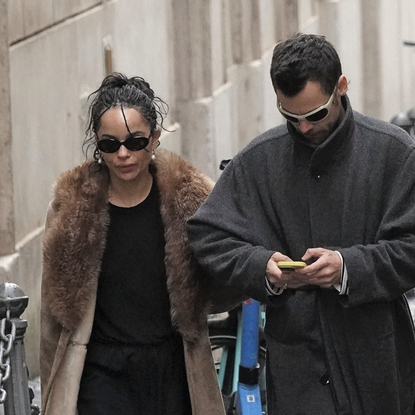 zoe kravitz and harry styles are seen together 