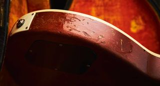 Battle scars on the side of the body bear witness to hundreds of gigs and sessions.