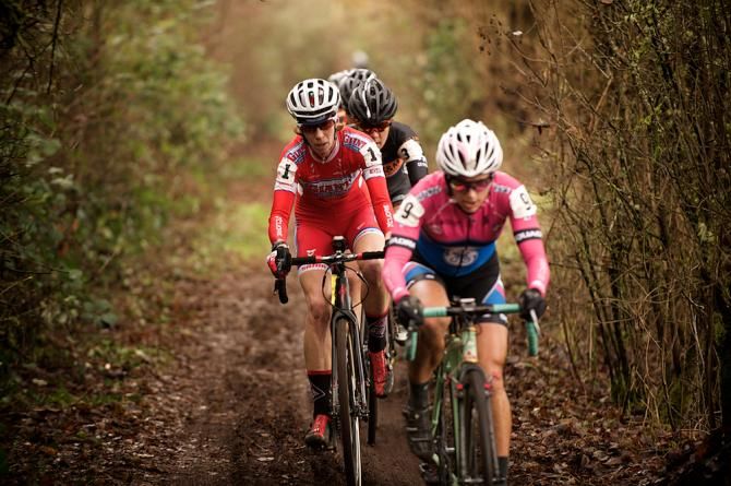 Rachel Lloyd (CALIFORNIA GIANT CYCLING) was glad to let the other riders work as she bided her time for an attack.