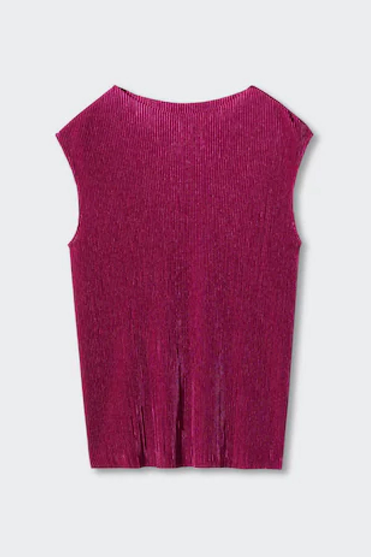 Mango Pleated Strap Top