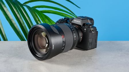 A black Sony A1 II mirrorless camera for sports and wildlife photography