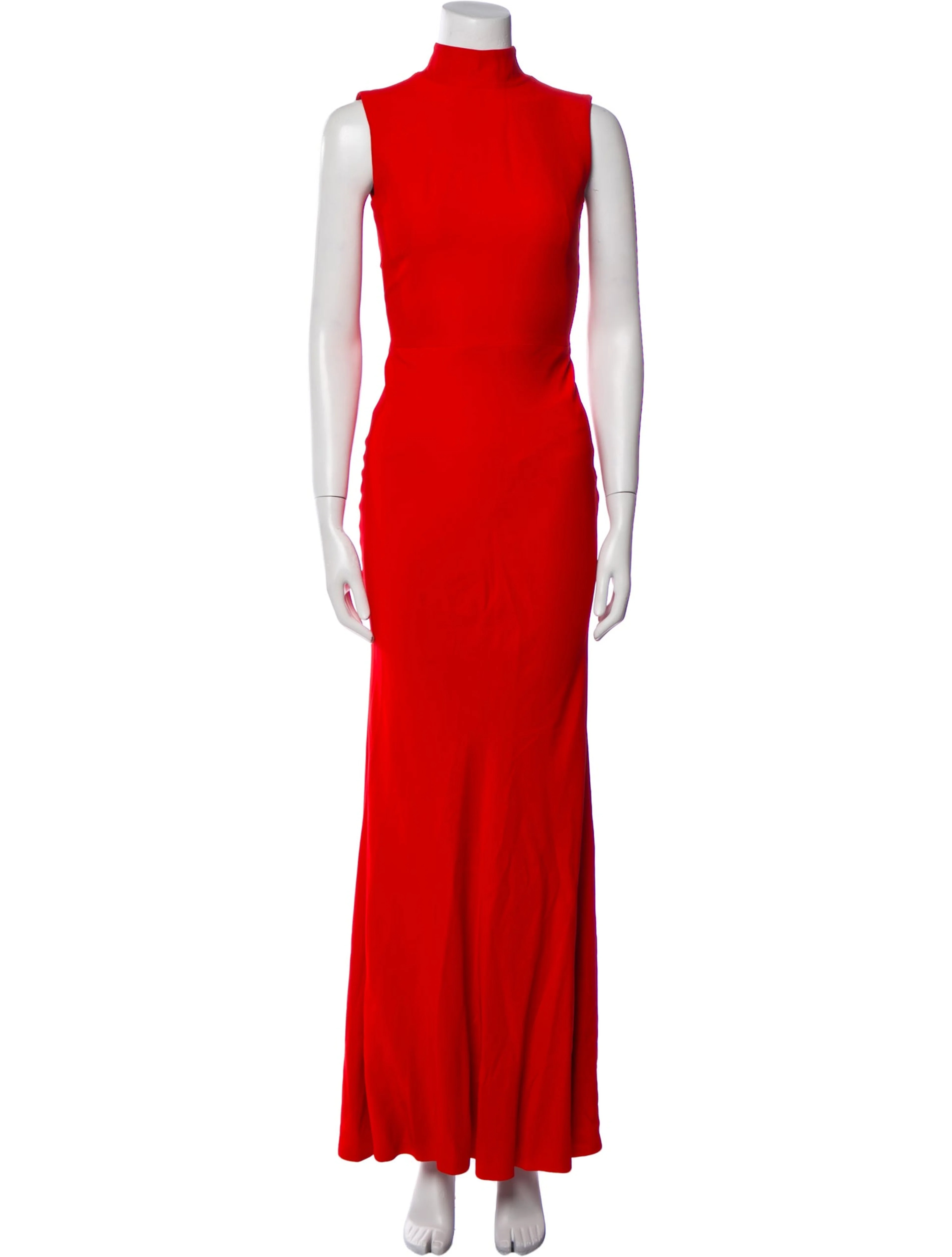 Alexander McQueen, mock neck long dress