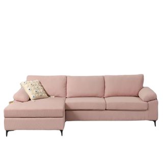 pink sectional 