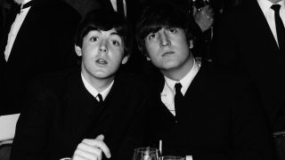 Paul McCartney and John Lennon of The Beatles