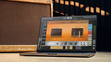 Universal Audio's Woodrow '55 plugin on a computer screen