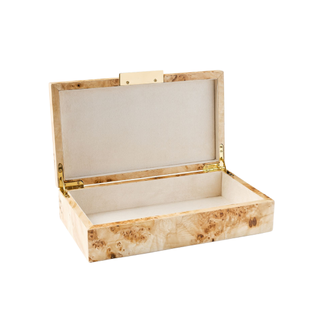 small burl wood jewelry box