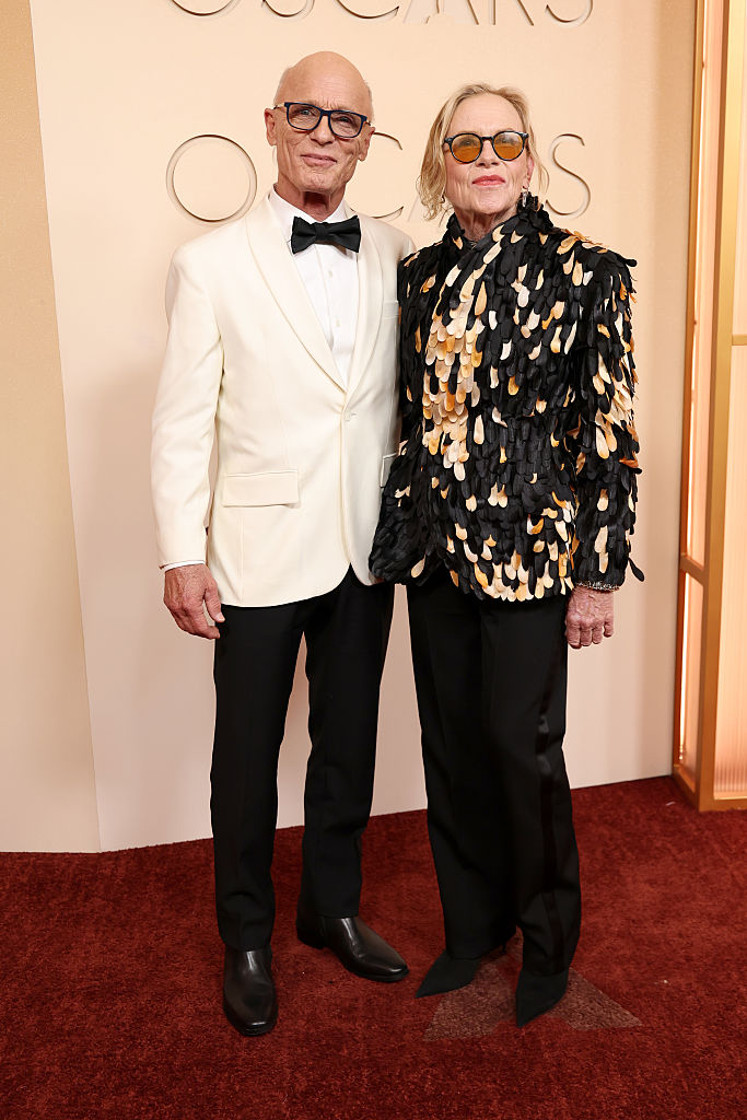HOLLYWOOD, CALIFORNIA - MARCH 15: Ed Harris and Amy Madigan attend the 98th Oscars at Dolby Theatre on March 15, 2026 in Hollywood, California. (Photo by Arturo Holmes/Getty Images)