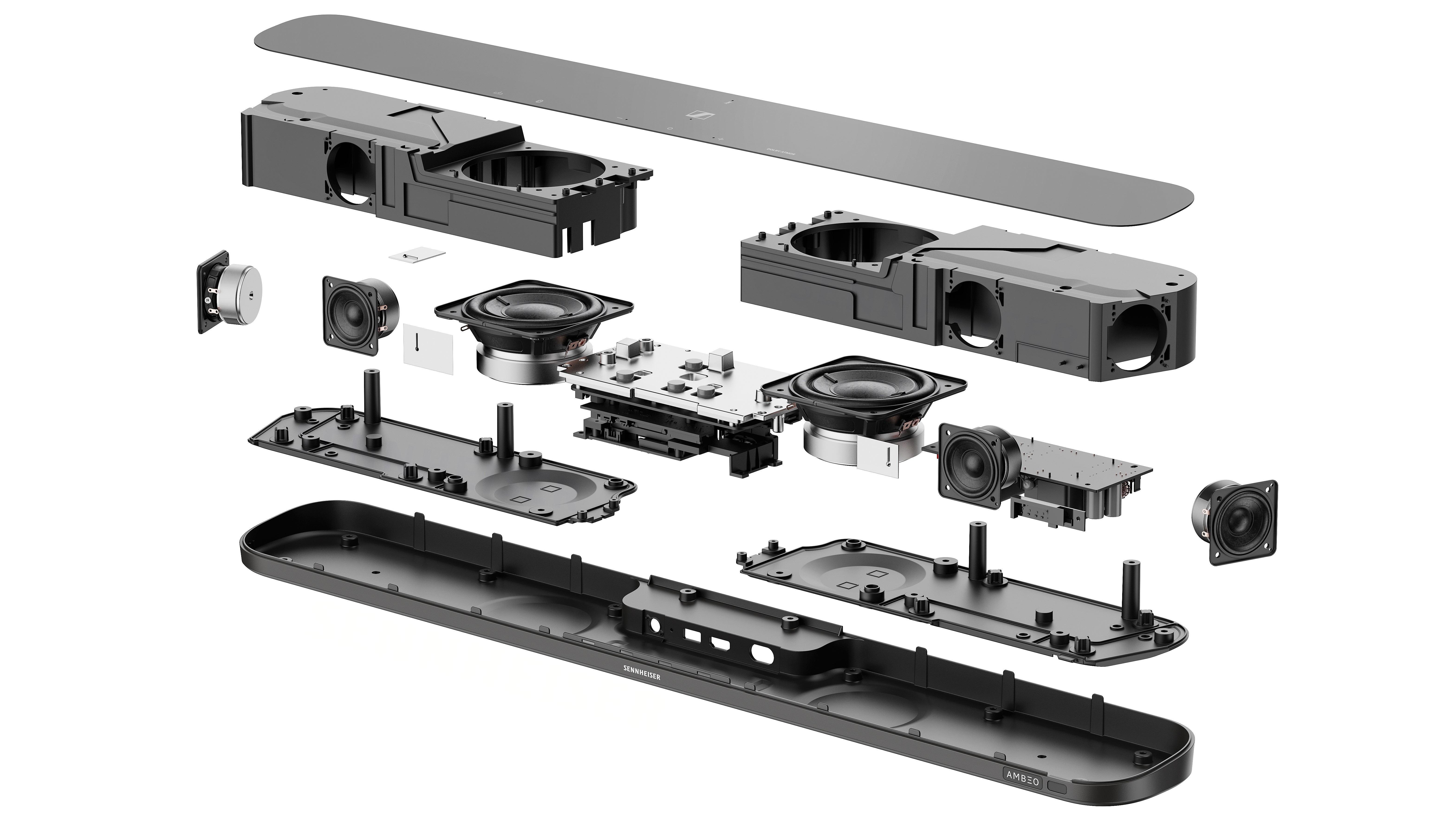 Sennheiser Ambeo Soundbar Mini exploded view