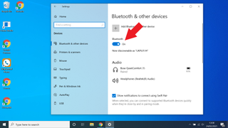how to turn on bluetooth for windows 10 - turn on bluetooth from menu