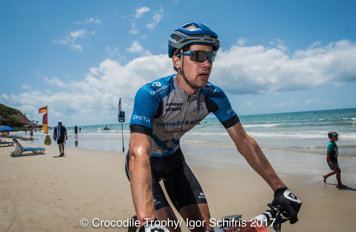 Andrew L'Esperance at the finish