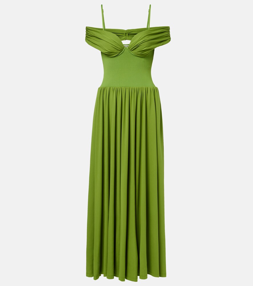 Amarantha Draped Jersey Midi Dress