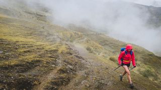 Jenny tough Run Bolivian Andes