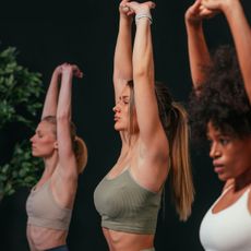 Three women working out doing one of the best workouts for beginners