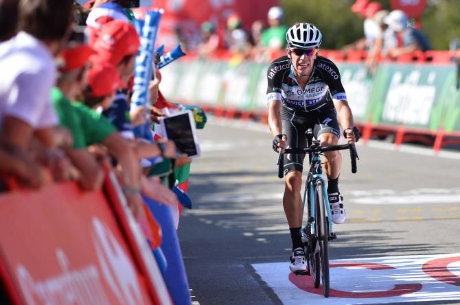 Rigoberto Uran (Omega Pharma-Quickstep) lost a handful of seconds on stage 11