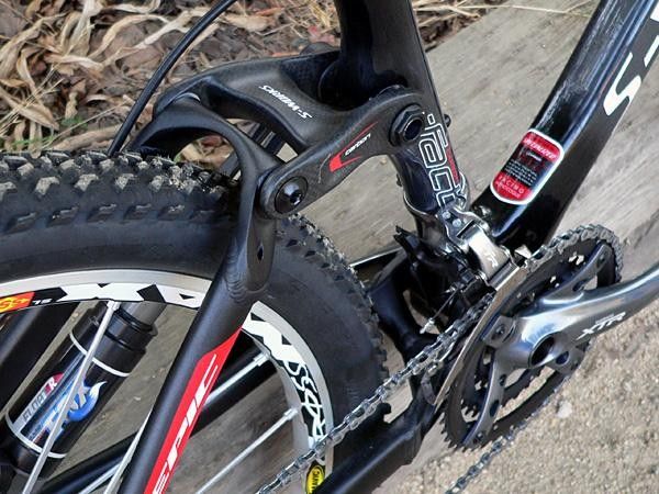 Specialized uses carbon fiber for one of the suspension linkages as well. Face it, you can never have too much carbon!
