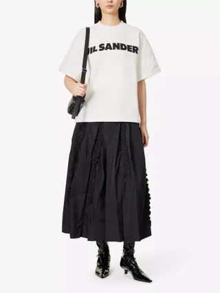 JIL SANDER, Logo-Print Short-Sleeved Cotton-Jersey T-Shirt