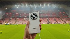 Oppo Find X8 Pro at Anfield, Liverpool, during the Champions League tie between Liverpool and Lille