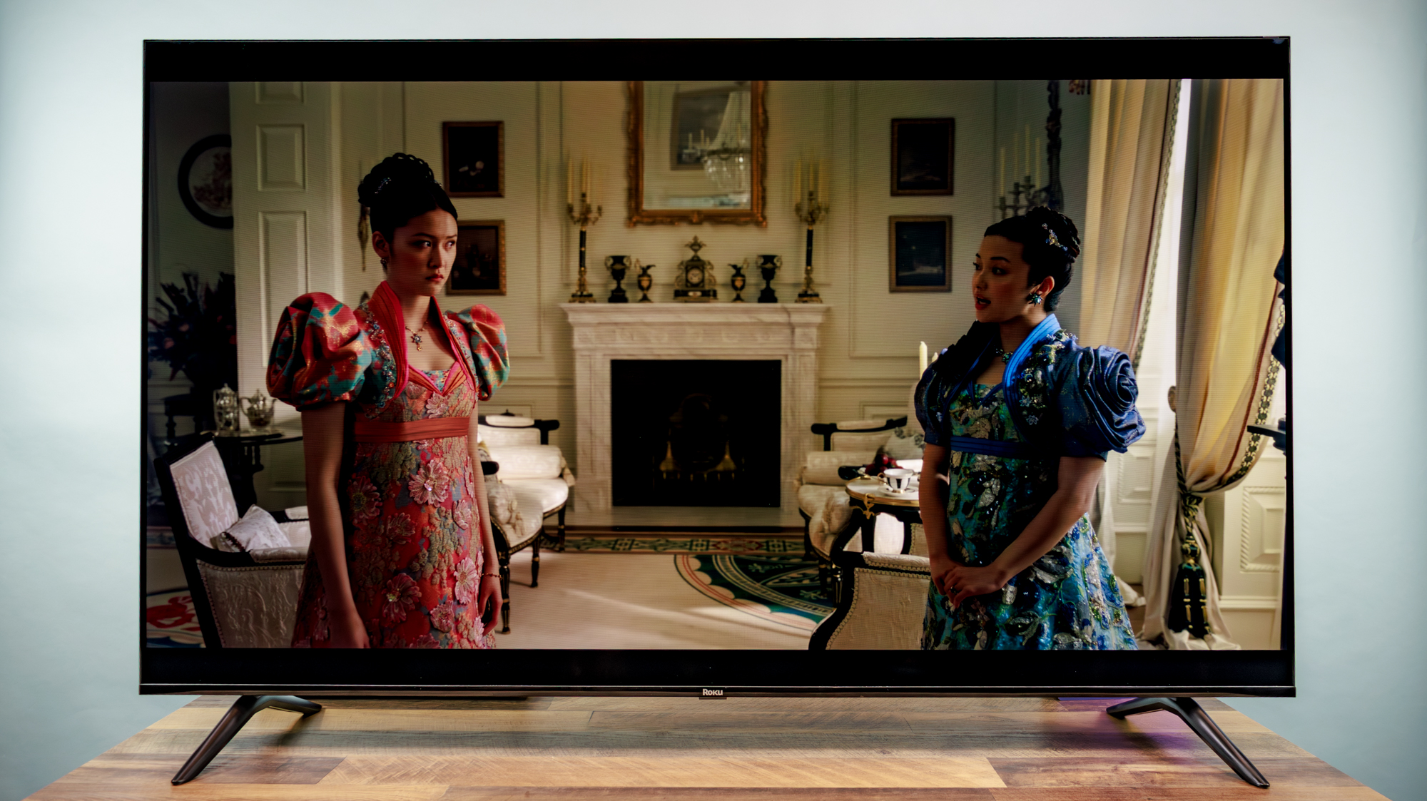 Roku 65-inch Class Select Series 4K QLED (2026) TV on a desk