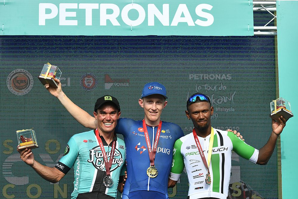 Marcus Culey (Team Sapura Cycling) wins the opening stage at Tour de Langkawi