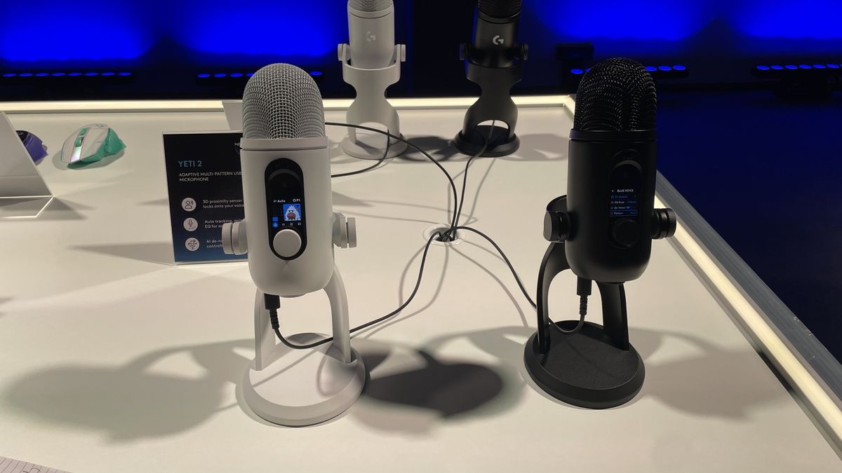 A Logitech Blue Yeti 2 gaming mic.