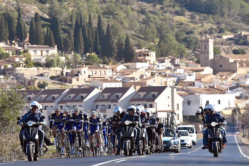 Etixx-QuickStep's media day bike ride in Calpe