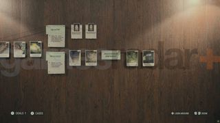 Alan Wake 2 crime scene case board