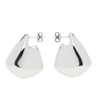 Silver Small Fin Earrings