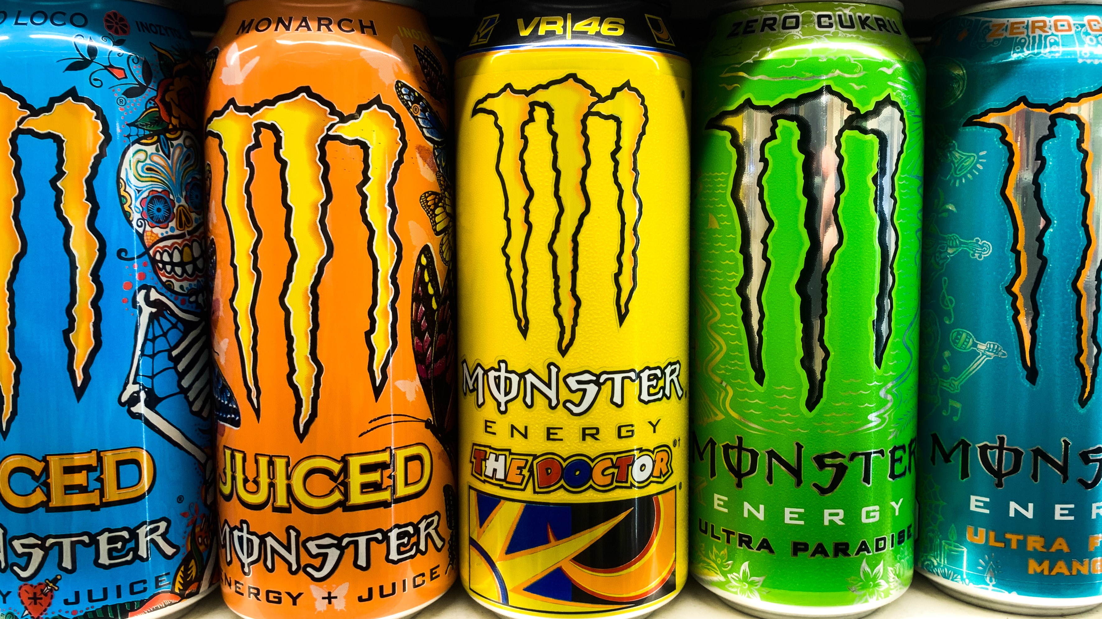 monster energy blue background