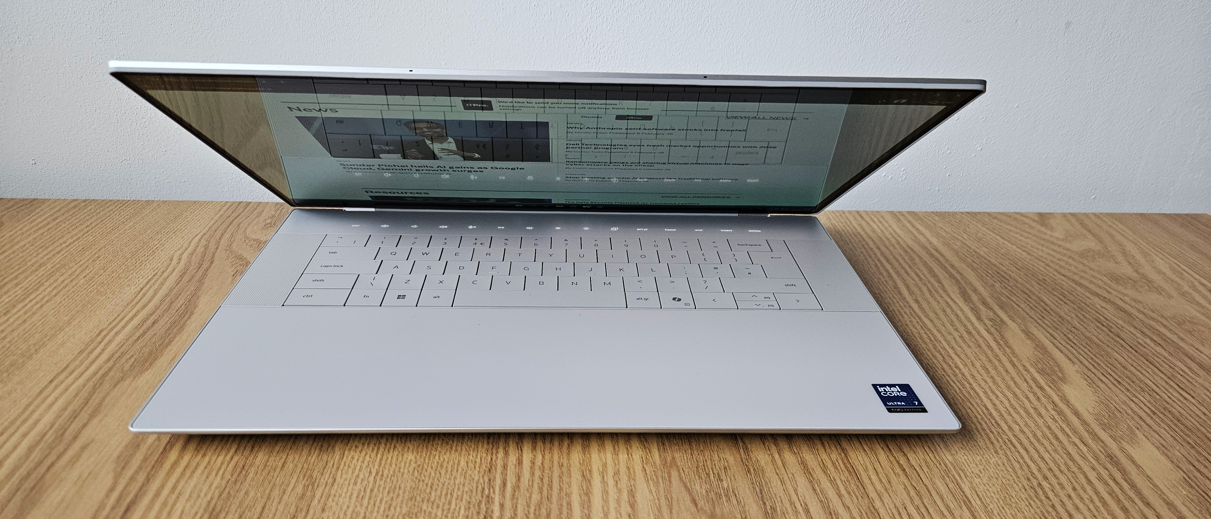 The Dell 16 Premium on a desk