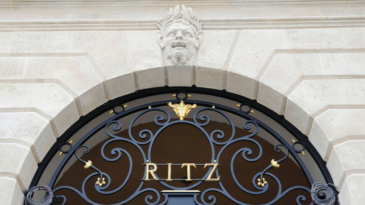 The façade of the Ritz Paris