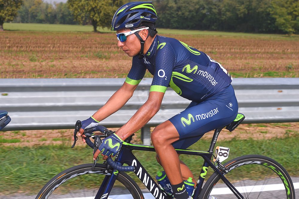 Nairo Quintana (Movistar) in action at Milano-Torino