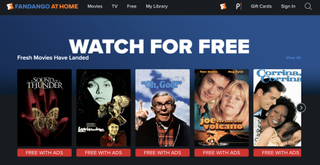 Fandango at Home main page