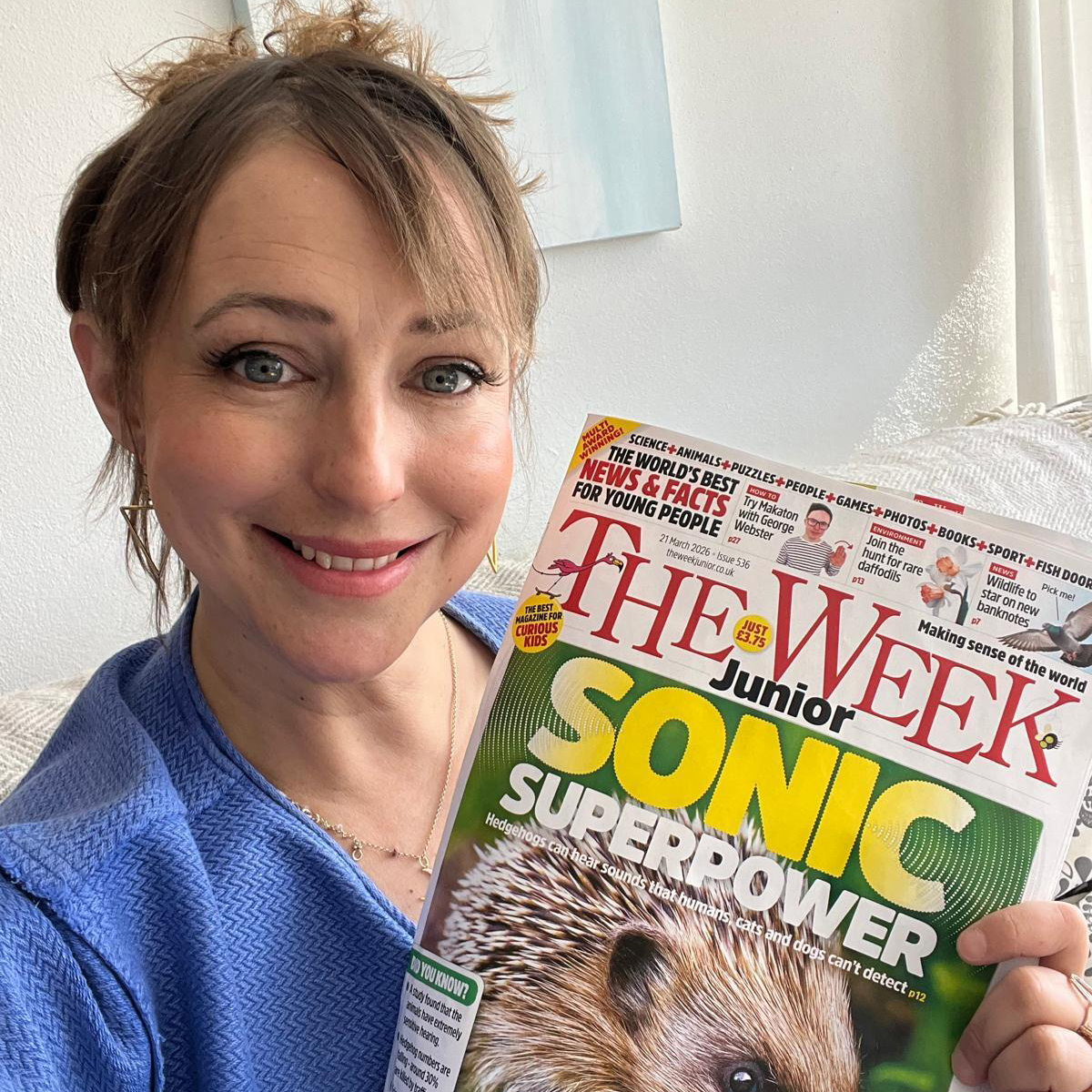 Ali Bastian with The week Junior