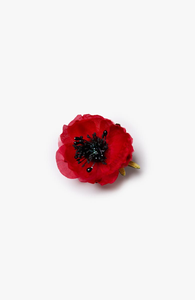 The Red Poppy Floral Brooch