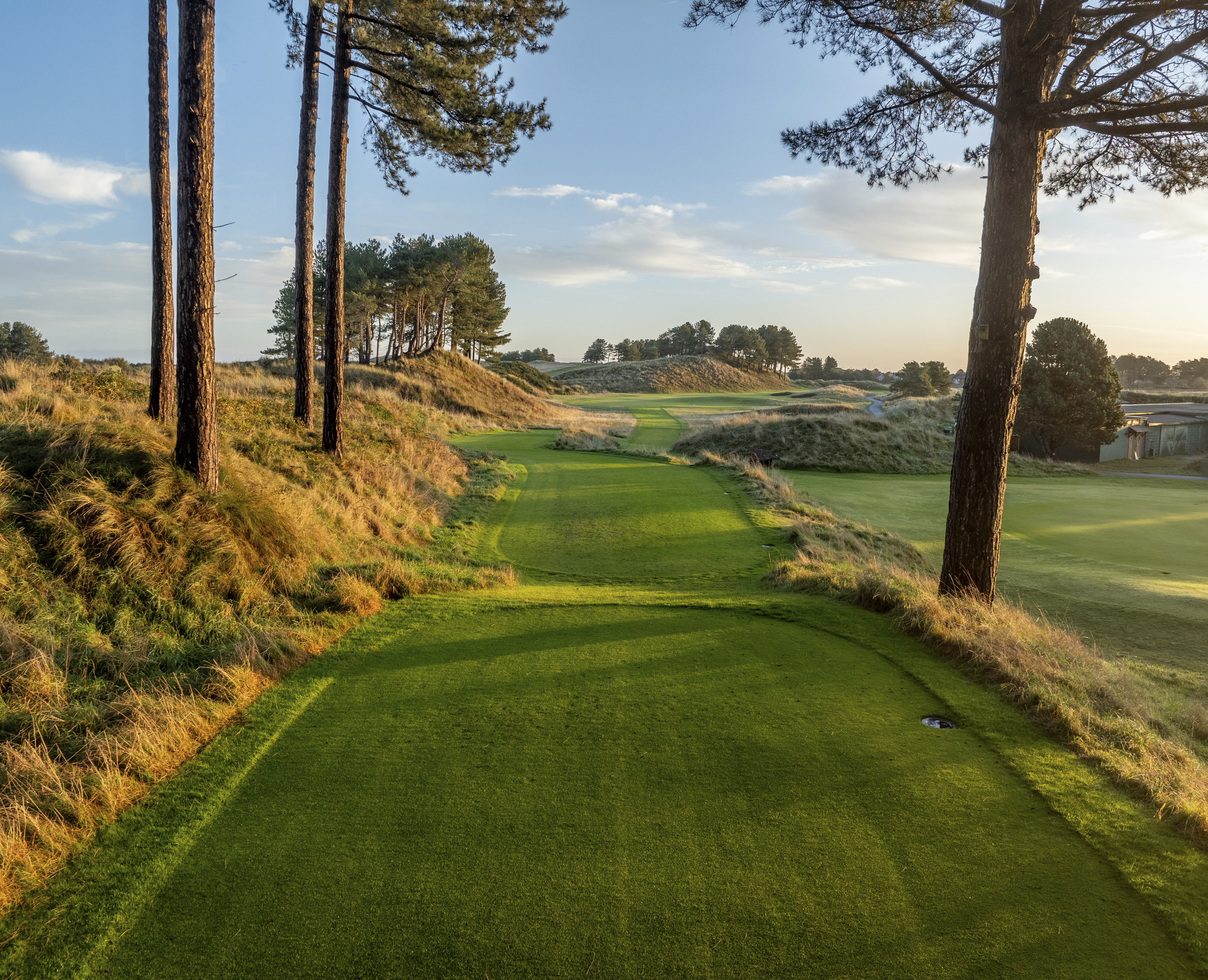 The view from the back tee on the 8th at Hillside