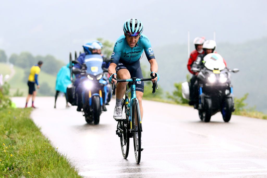 LE GRAND BORNAND FRANCE JULY 03 Ion Izagirre of Spain and Team Astana Premier Tech during the 108th Tour de France 2021 Stage 8 a 1508km stage from Oyonnax to Le GrandBornand LeTour TDF2021 on July 03 2021 in Le Grand Bornand France Photo by Michael SteeleGetty Images