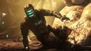 Isaac Clarke struggles in the Dead Space remake